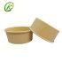 Disposable Take Away Kraft Salad Paper Bowl with Pet Lid Kraft Salad Bowl