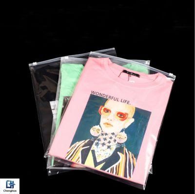 Custom Logo Printed Plastic Zipper Bags Clothing Garment Packaging Bag