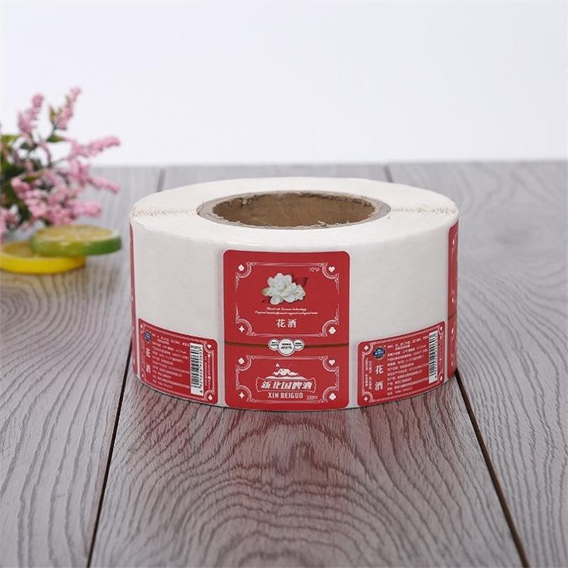 Factory Wholesale Stickers Roll Label Printing Custom Water Bottle Labels