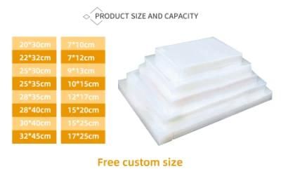 160 Microns Portable Mylar Vacuum Packing Bags for Food