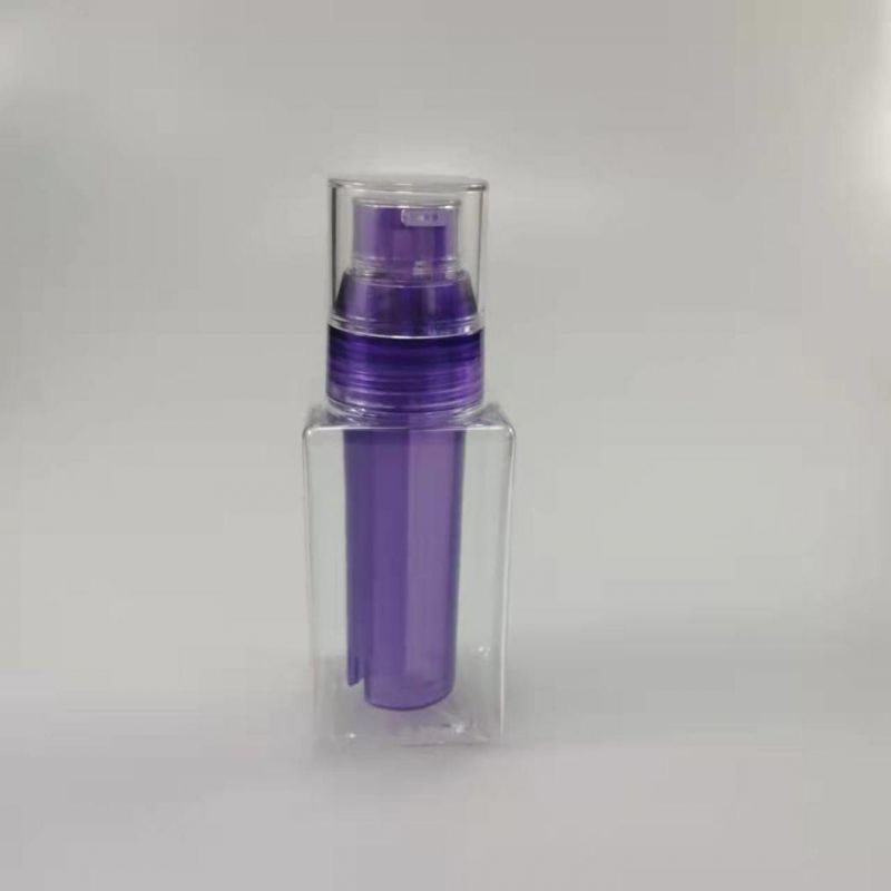 Custom Square Double Tube Bottle Mixed Emulsion Double Pump Core Pressing Essence Bottle