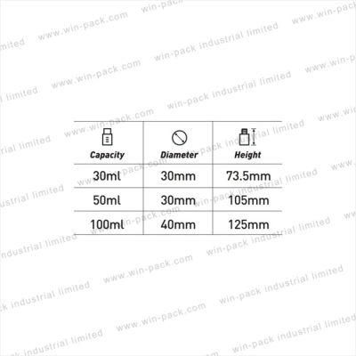 High Quality Clear Cosmetic Empty 100ml Plastic Bottle for Lotion in Factory Price