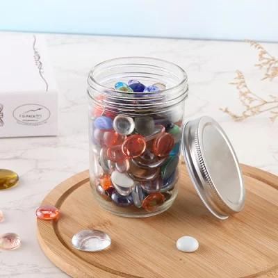 Empty Wide Mouth Glass Food Spice Storage Mason Jar