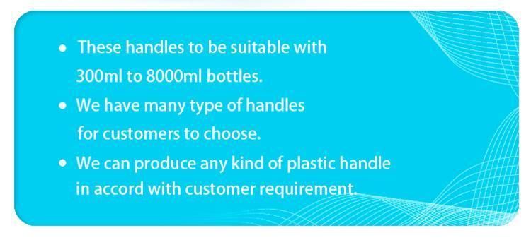 Plastic Blue Bottle Handle for Water Factory