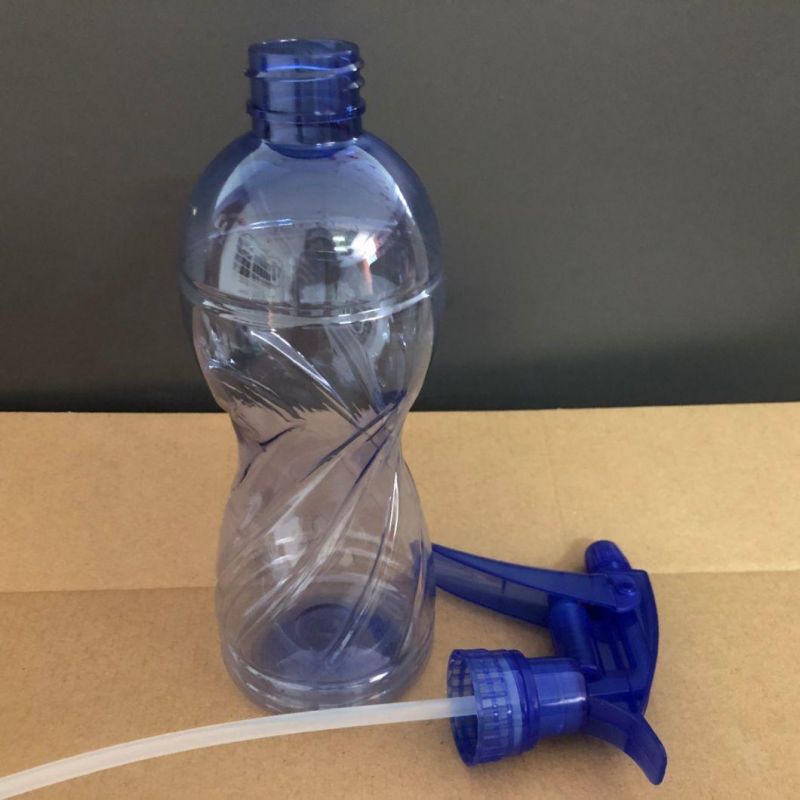 450ml Transparent Blue Color Plastic Water and Liquid Bottle