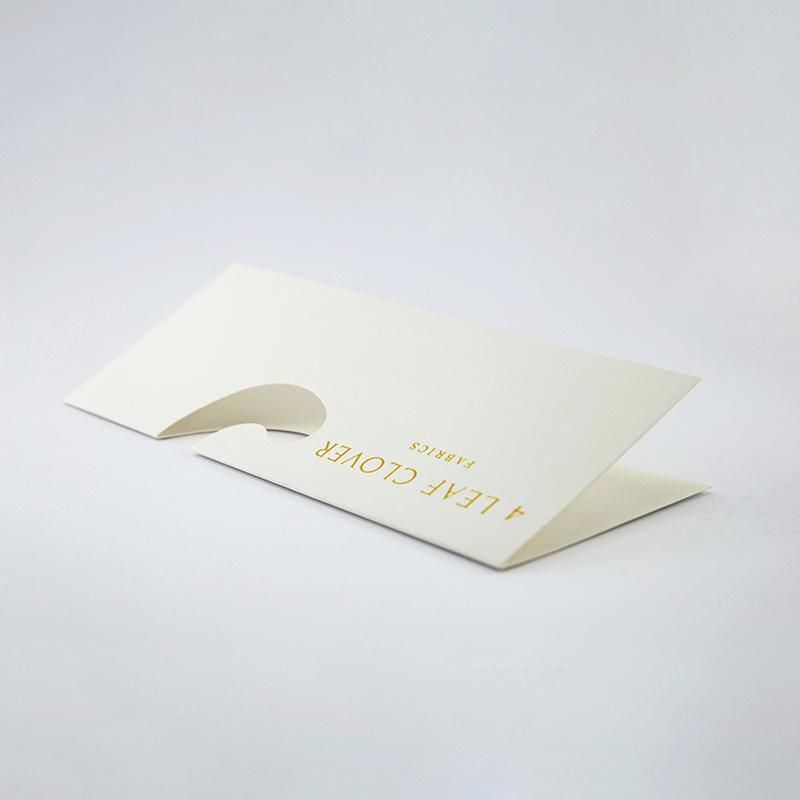 400GSM White Cardborad Paper Fabric Sample Hanger