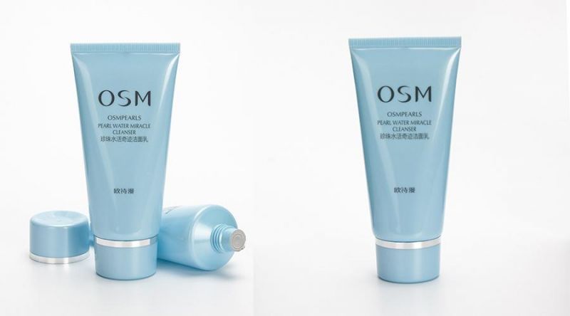 50ml Cosmetic Cleanser Facial Plastic Tube Package with Screw Cap