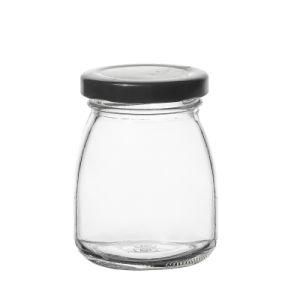 Small and Safe Empty Clear Round High Reputation Glass Food Jar 100ml 250ml 500ml