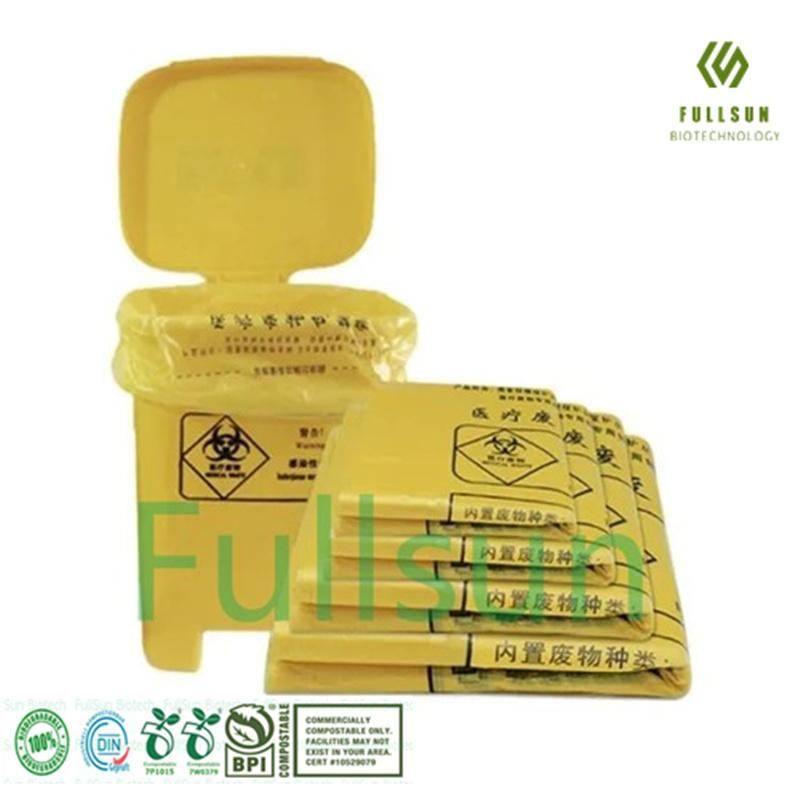 Biodegradable Hospital Compostable Biohazard Disposal Medical Garbage Bag