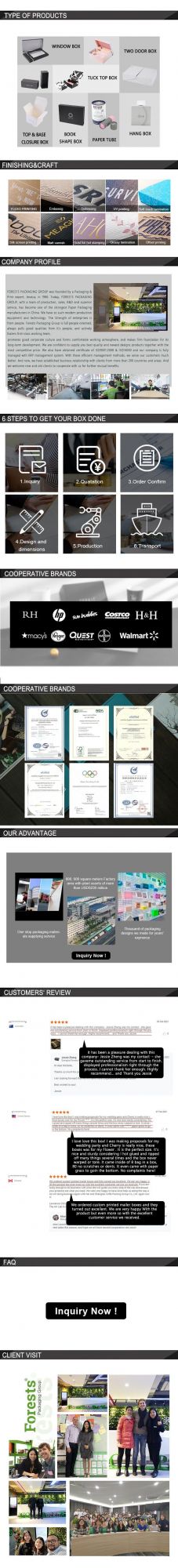 Lid and Base Cardboard Type Custom Ice Gift Packaging Box