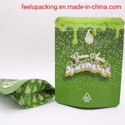 3.5gram Custom Logo Foil Aluminum Stand up Runtz Bb Lato Pop Sprinklez Mylar Bags Packaging