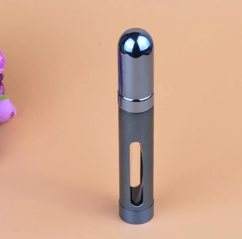 Aluminum Atomizer Perfume Bottle with Inside Glass Bottle