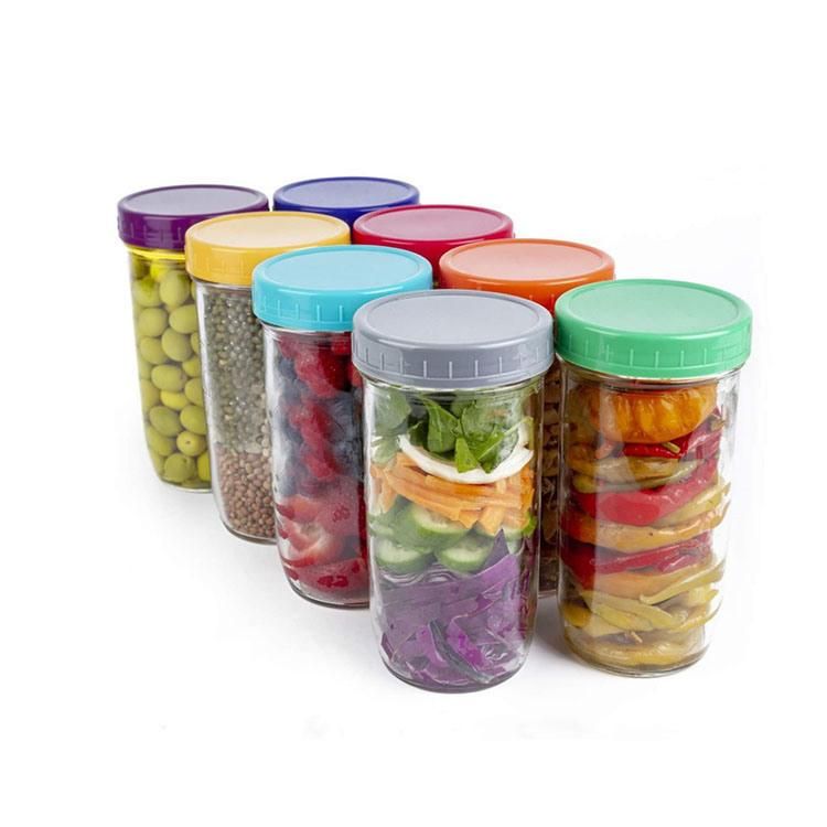 Wholesale Wide Mouth 8 Oz Jam Honey Food Glass Mason Jar