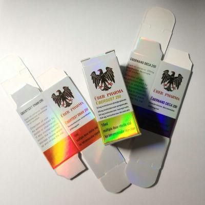 Hot Stamping Foil Silver Foil Gold Foil Paper Packaging Box 10ml, 20ml Vial Packaging Box