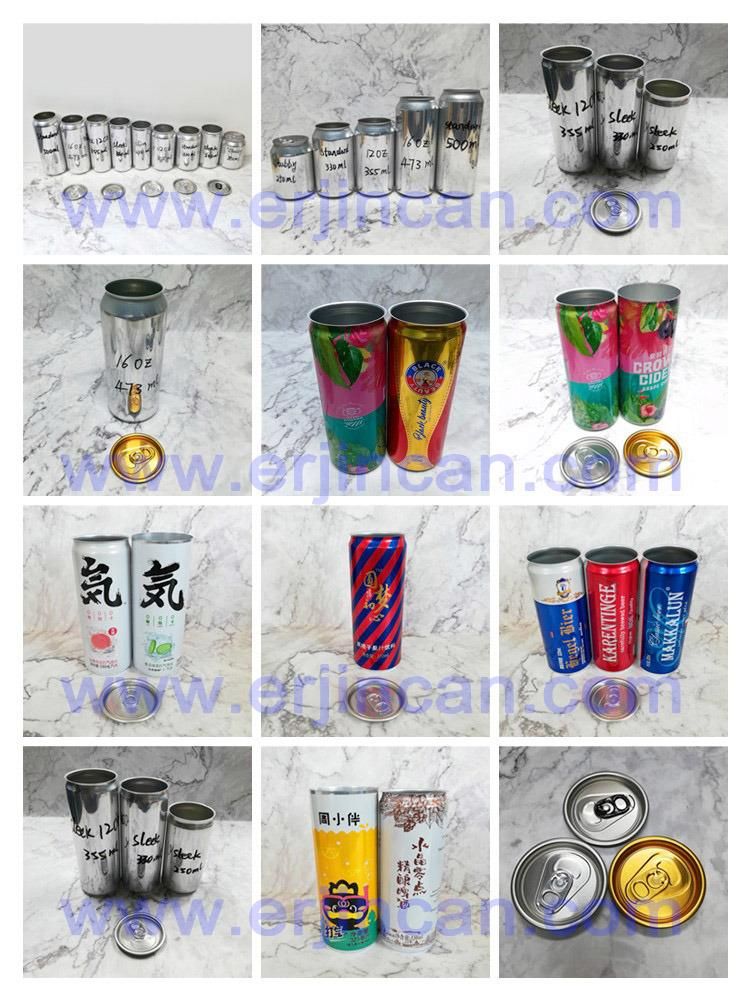 Slim Standard Sleek Stubby 150ml 180ml 185ml 187ml 250ml 12oz 355ml Aluminum Can for Sale