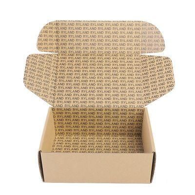 Plain Kraft Paper Cartons Corrugated Box Packaging Box