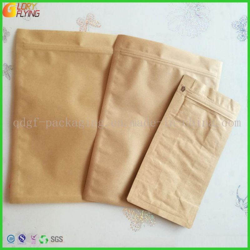 Manufacturer of Kraft Paper/Paper Plastic Bags/Dry Food Packaging with Transparent Windows and Zipper Plastic Bags