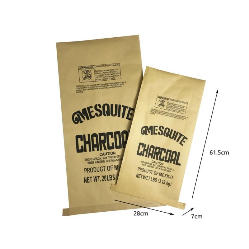 Kraft Paper Bag PP Woven Charcoal Bag Packing Bags