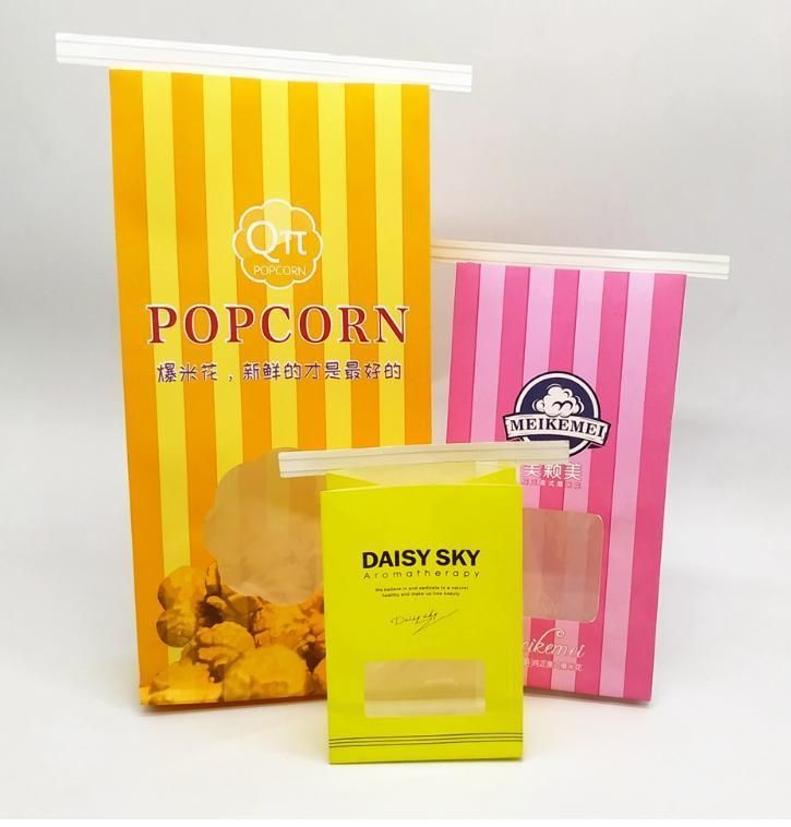 Flat Bottom Cookies Kraft Paper Bags with Window/Compostable Laminated Pouch/Printed PLA Pouch/Printed PLA Bag/Printed Compostable Bag