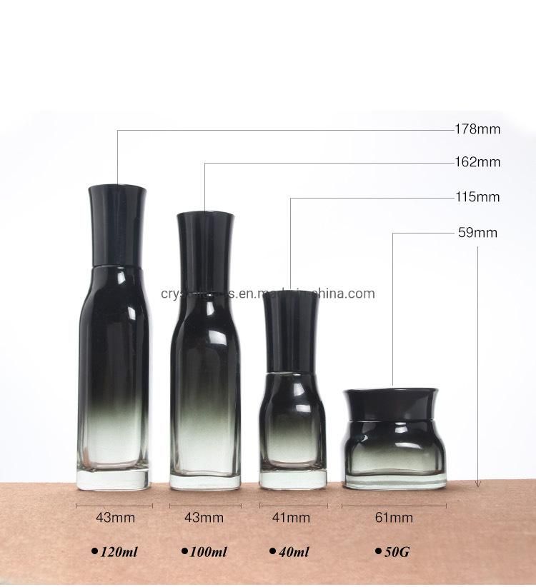 China Glass Pump Bottle with Lotion Head