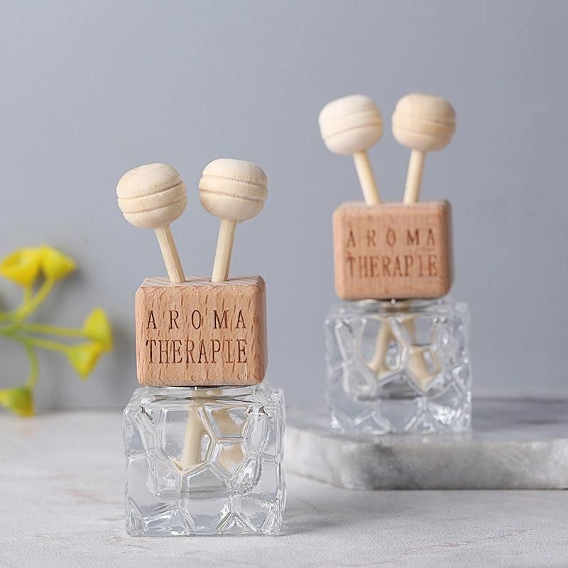 6ml Thick Glass Car Air Freshener Perfume Diffuser Fragrance Bottle Car Aroma Decoration Bottle