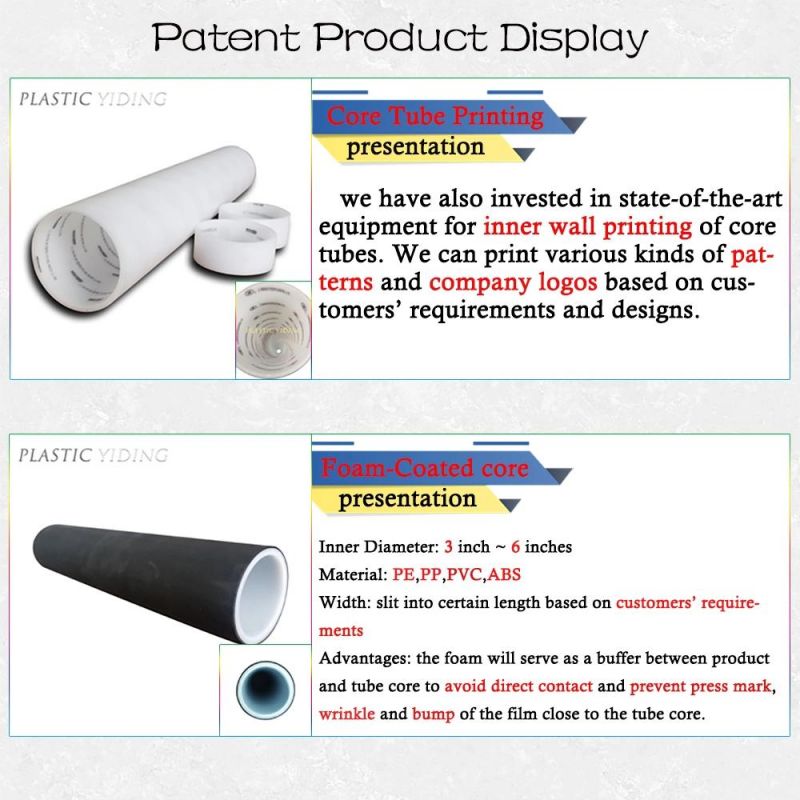 High Hardness Green PE PP ABS 3 Inch 6 Inch White Plastic Core Extrusion Packaging Cores Tubes for Film and Tape Roll Winding