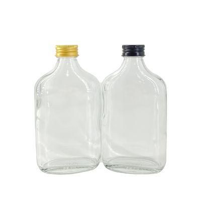 500ml Cold Brew Coffee Ice Pressed Juice Milk Tea Alcohol Liquor Flat Wine Beverage Drinking Glass Drinks Bottle with Silver Lids