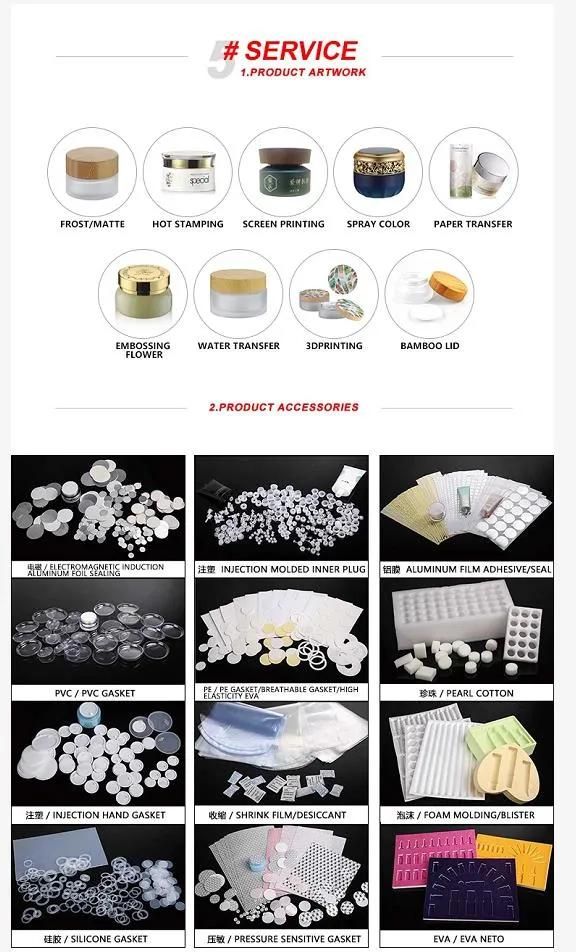 Cosmetic Empty Fancy Pretty Round Acrylic Airless Pump Bottles Packaging Jar 50g 30g 15g