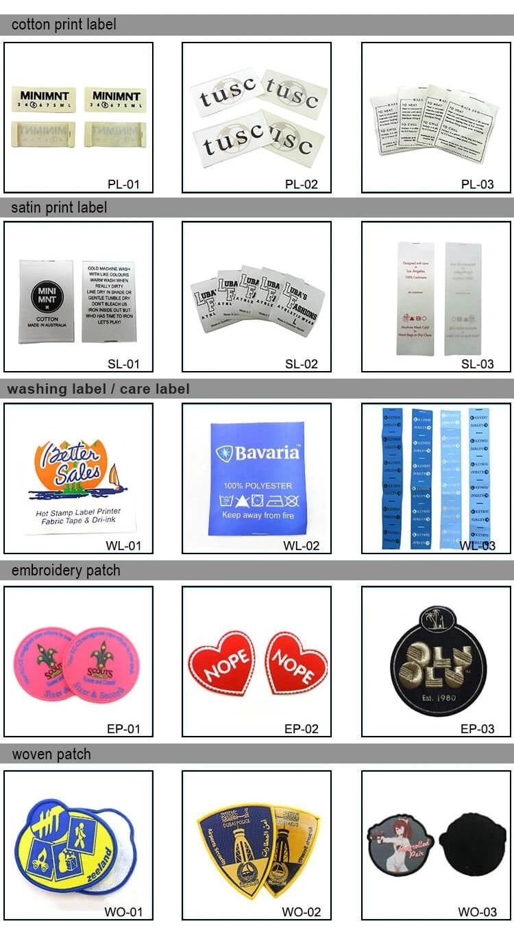 Clothing Emblems Custom Woven Clothing Tag Label Polyester Custom Garment Clothes Labels Tags Fold Woven Size Garment Label Shirt Tags for Clothing