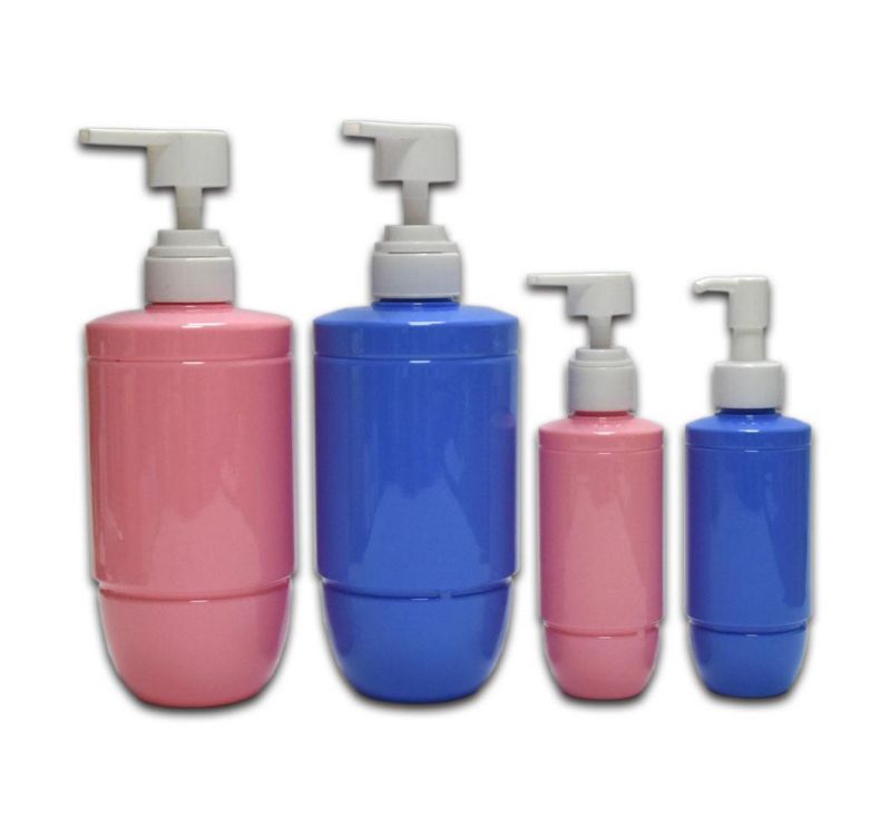 Blue 800ml Shampoo Bottle Hair Conditioner Hair Shampoo Packaging Bottle Cosmetic Packaging Container Recycle Plastic Packaging