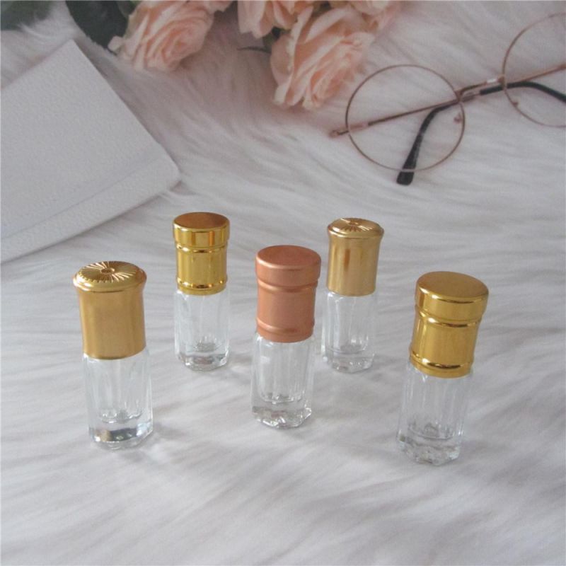 3ml 6ml 12ml Essential Oil Attar Bottle with Metal Cap