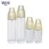 Cosmetic Packaging Supplier 120ml 100ml 50ml 30ml Unique Design Gold Cover Glass Lotion Bottle for Serum