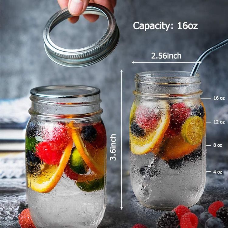 Professional Food Beverage Honey Packing Glass Mason Jars in Bulk