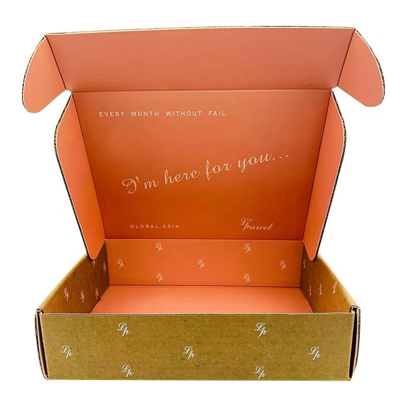 Custom Double-Sided Printed E-Flute Folded Corrugated Mailer Shipping Box for Clothes /Shoes/ Cosmetic Perfume Gift Packaging
