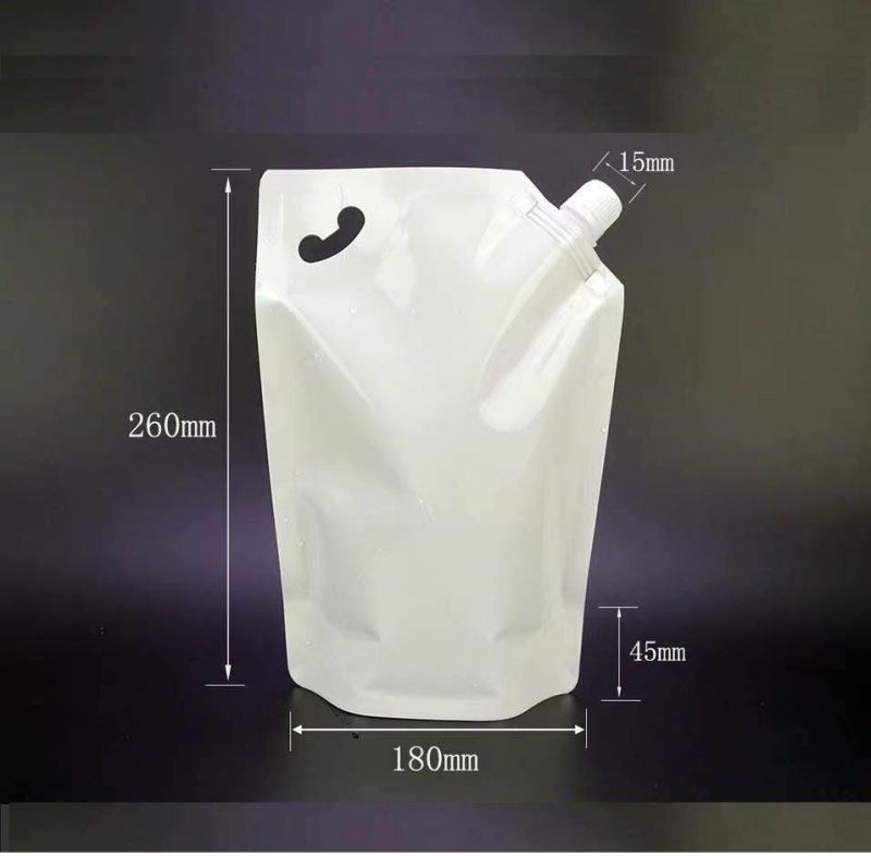 Plain Milky White Spout Pouch 1000ml 1L Doypack Pouch