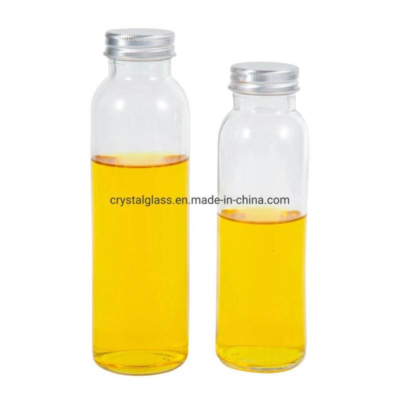 Customized Ice Tea Glass Kombucha Bottle with Cork 10oz 12oz