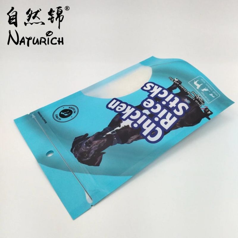 Flexible Pet Stand up Plastic Packaging Food Bag with Zipper