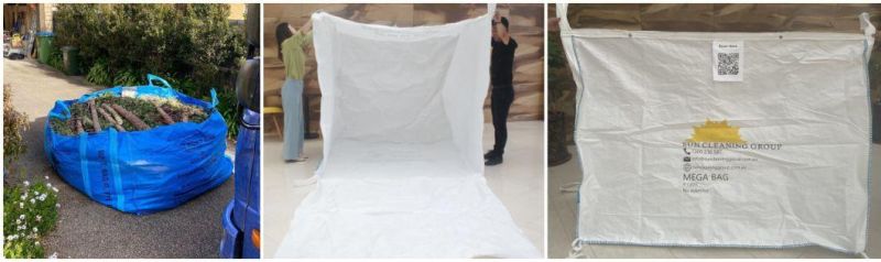Skip Bag 3 Yards Big Bag Rubbish Construction Waste Timber Plaster Metal Bag Dumpster Skip Bag