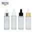 Fast Delivery PETG Round Serum Lotion Pump Plastic Dropper Bottle