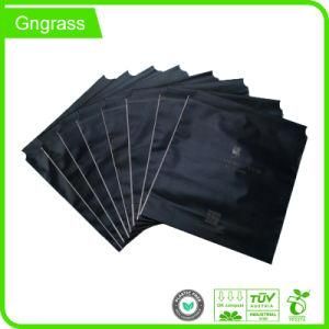 100% Biodegradable Logo Custom Transparent Zipper Plastic Bag Clothes Self Sealing Frosted Clothing Bag