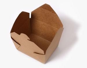 Waterproof Kraft Paper Take Away Food Box