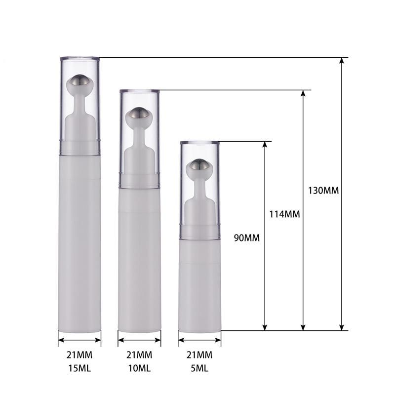 Cosmetic Natural Bamboo Glass Roll on Bottle 10ml