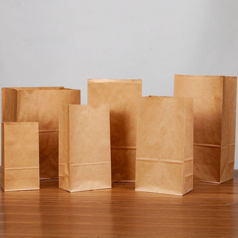 Food Packaging Bag Square Paper Bag for Fried Chicken Block/Compost Bag