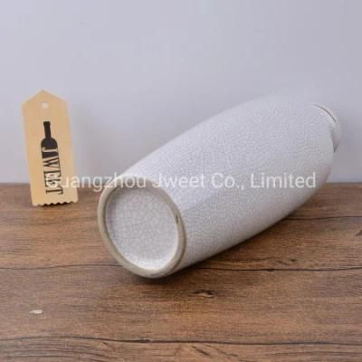 Custom 750 Ml White Ceramic Vodka Bottle