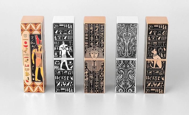 Unique Fashion Egypt Pharaoh Style Luxury Lip Balm Tube Lipstick Container Case