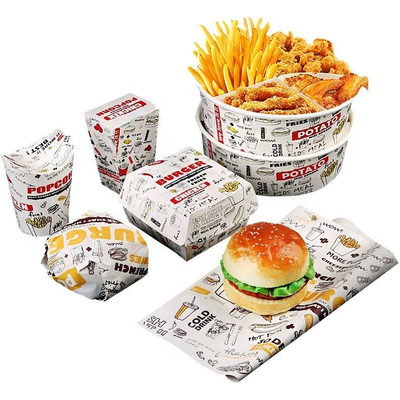 Greaseproof Hamburger Wrapping Paper Sandwich Food Grade Baking Paper