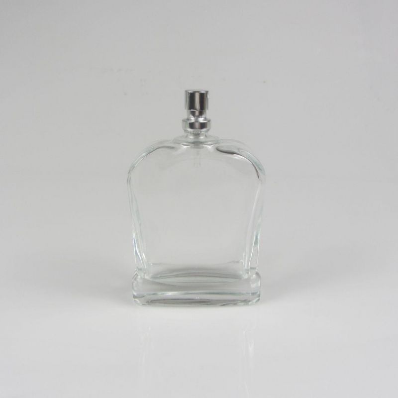 Design 50ml Transparent Luxury Glass Perfume Spray Bottle
