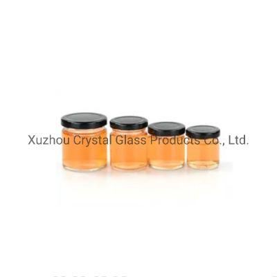 Mini Small Round 35ml Glass Jam Jars with Metal Lid