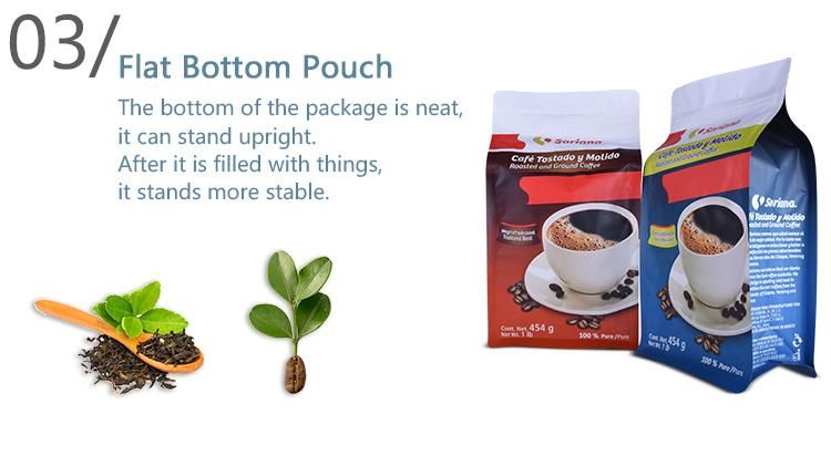 Natural Compostable Rough Matte Packaged Bag for Nuts Spices Food