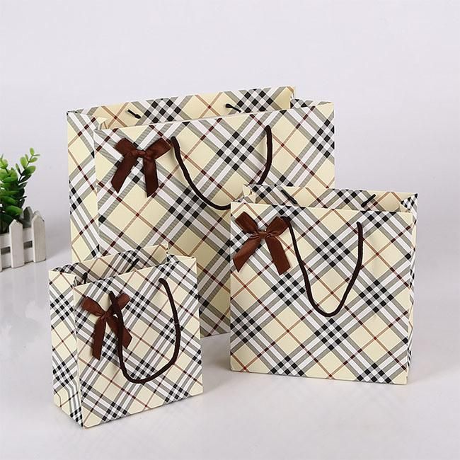 Eco Friendly Custom Logo Shopping Kraft Paper Bag